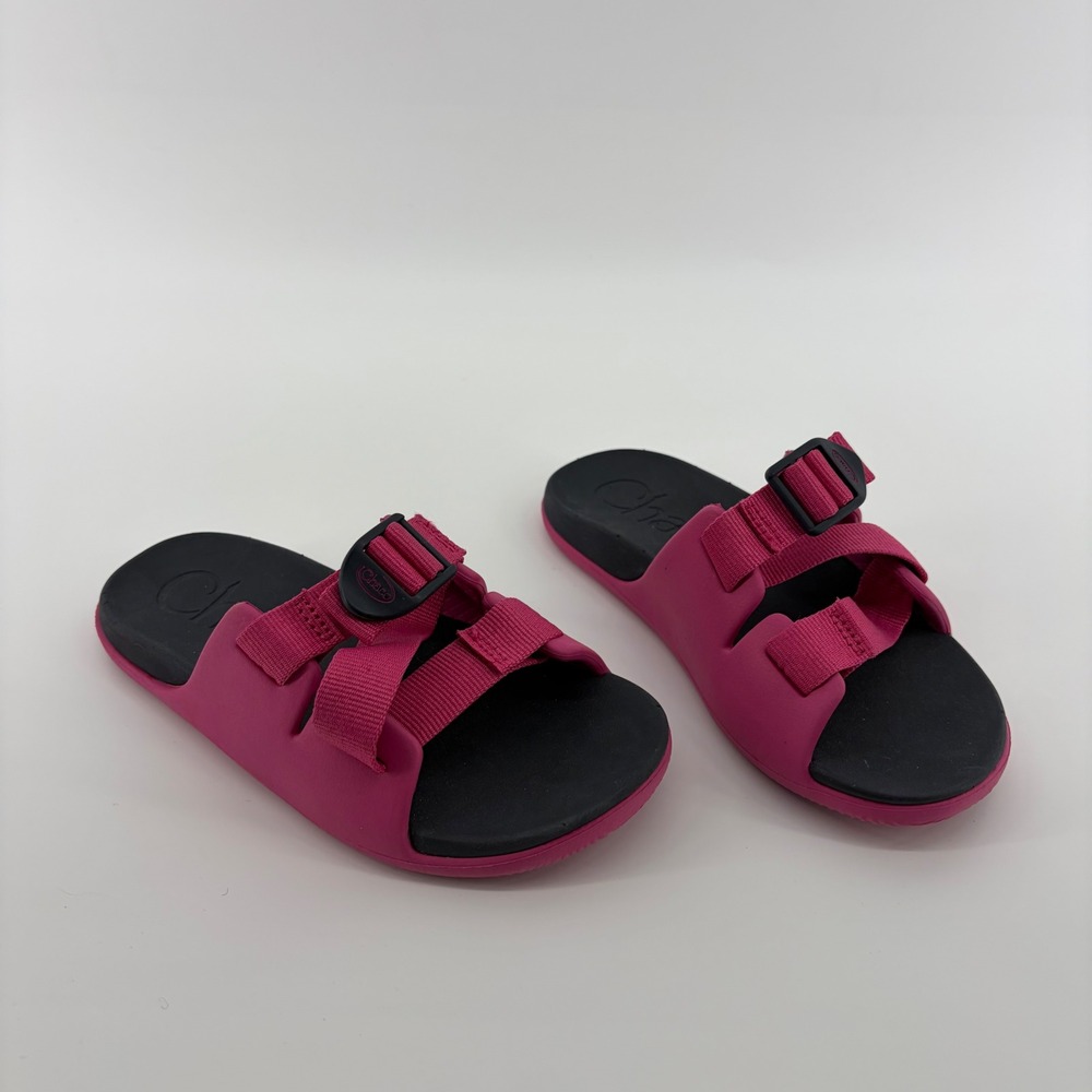 Chaco Kids Performance Footwear‎ Pink Adjustable Strap Slides Sandals 1